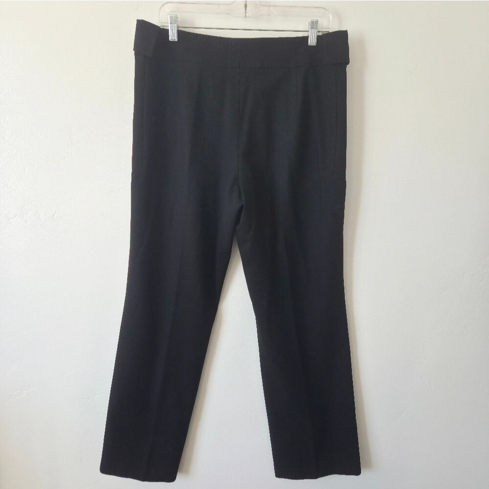 AKRIS Bergdorf Goodman Black Wool Dress Pants Women Size 12 Retro Minimalist - Picture 4 of 10